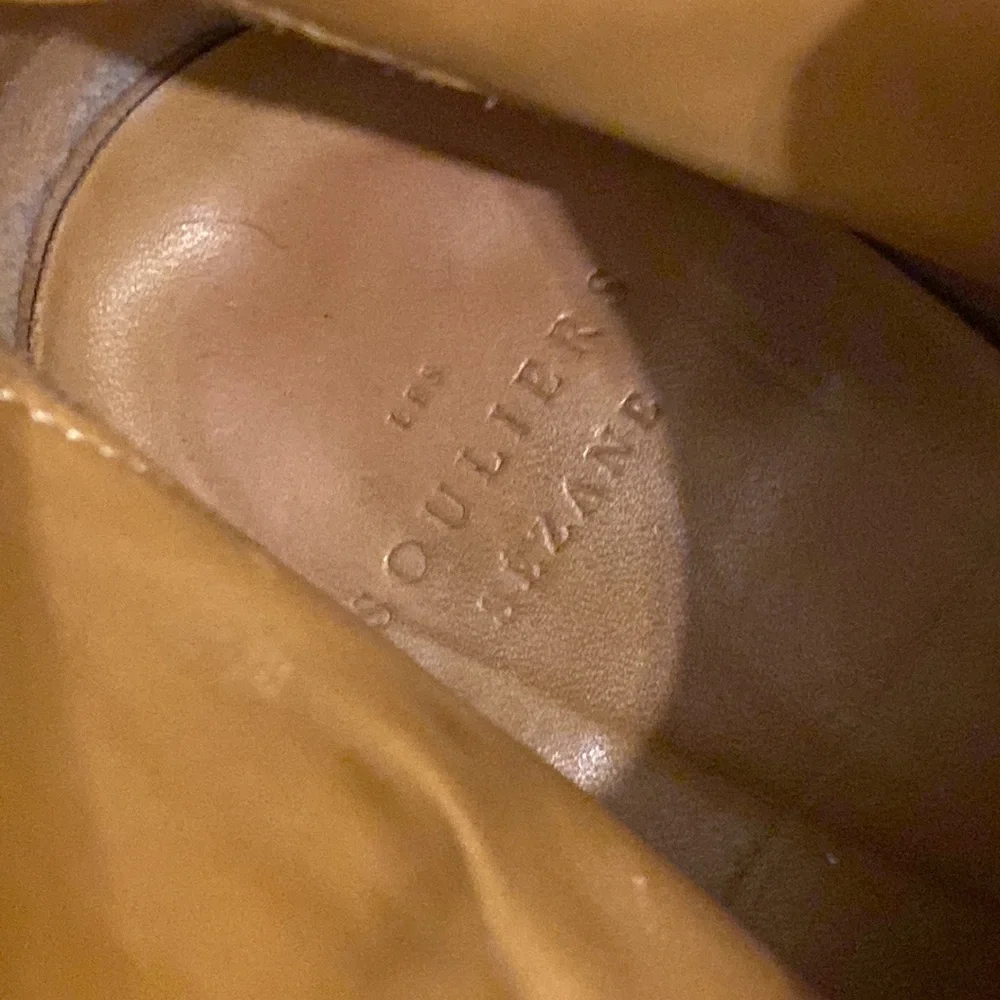 Sezane Stylish Suede Leather Tan Suede Ankle Boots. Size 38